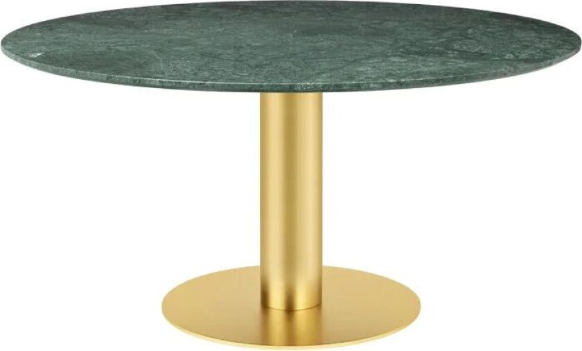 Bilde av 2.0 spisebord marble green, Ø 150, messingstativ