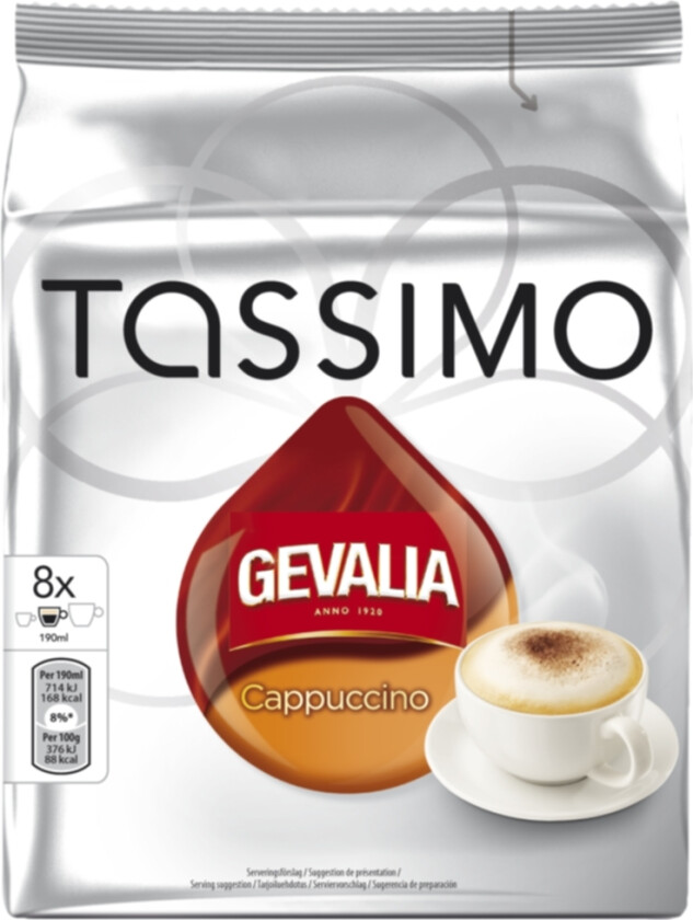 Bilde av Tassimo Gevalia Cappucino 8 kapsler