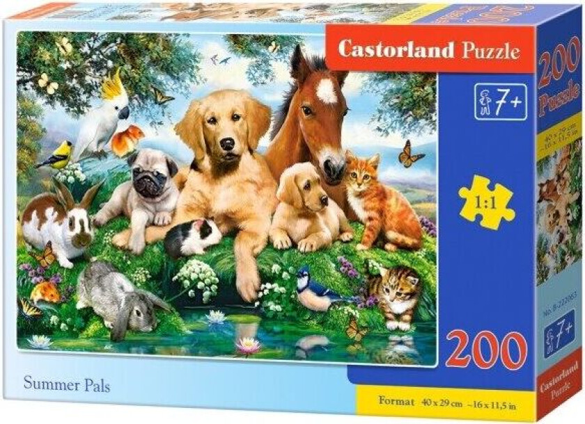 Castorland B-222063 puslespill 200 stykker Dyr
