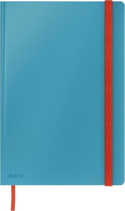 Cosy Soft Touch Notatbok Hardcover stor, ruter, sjøblå