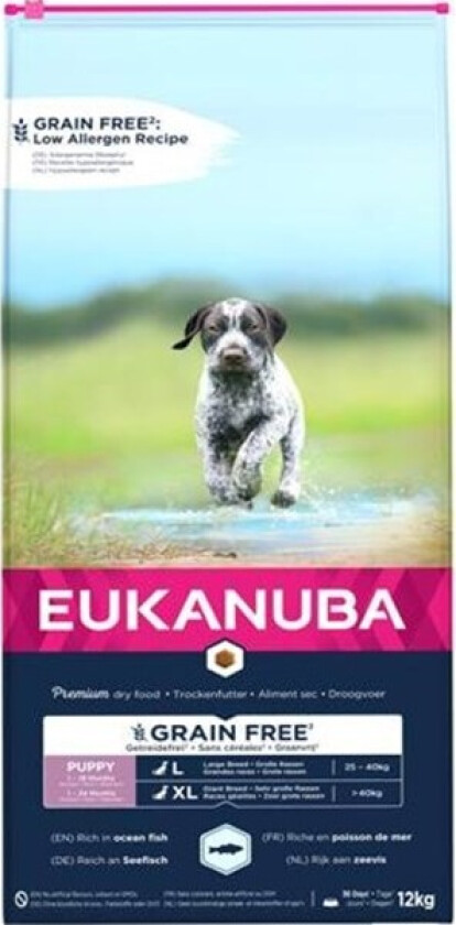 Eukanuba Puppy Grain Free Large & Extra Large Breed Ocean Fish (12 kg)