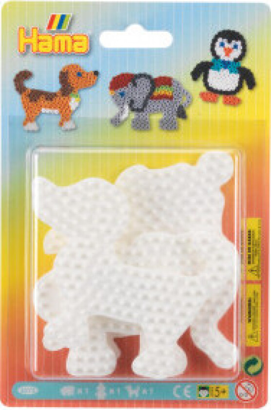 Â Hama Midi Blisterpakning 4572 Elefant, Pingvin & Hund - 3 stk