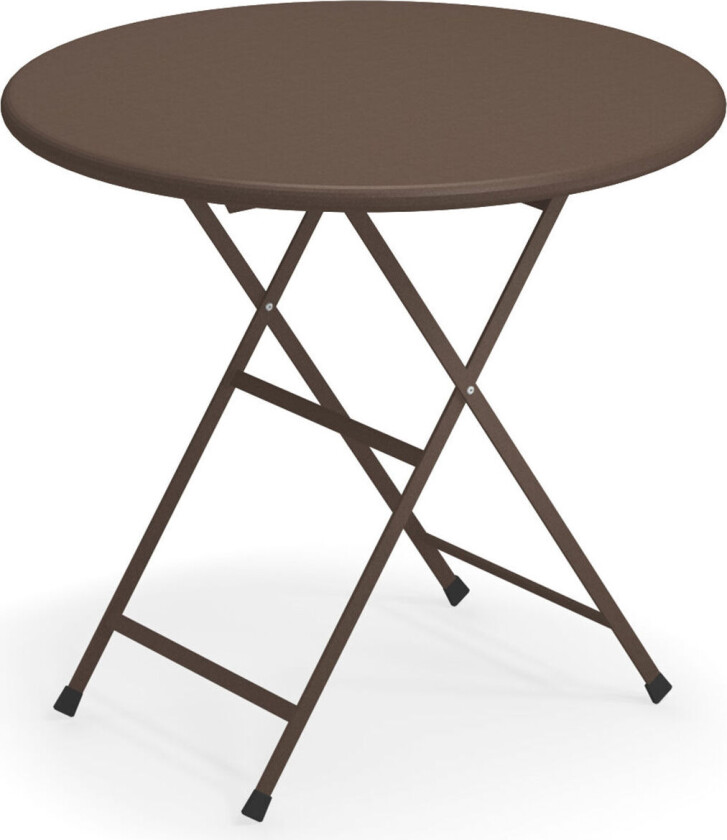EMU Arc En Ciel Folding Round Table, Indian Brown
