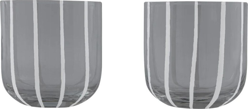 Mizu drikkeglass 2-pakning Grey-white