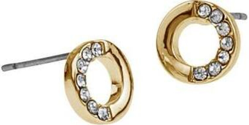Snö Of Sweden Colline Small Earring Gold/Clear 8mm