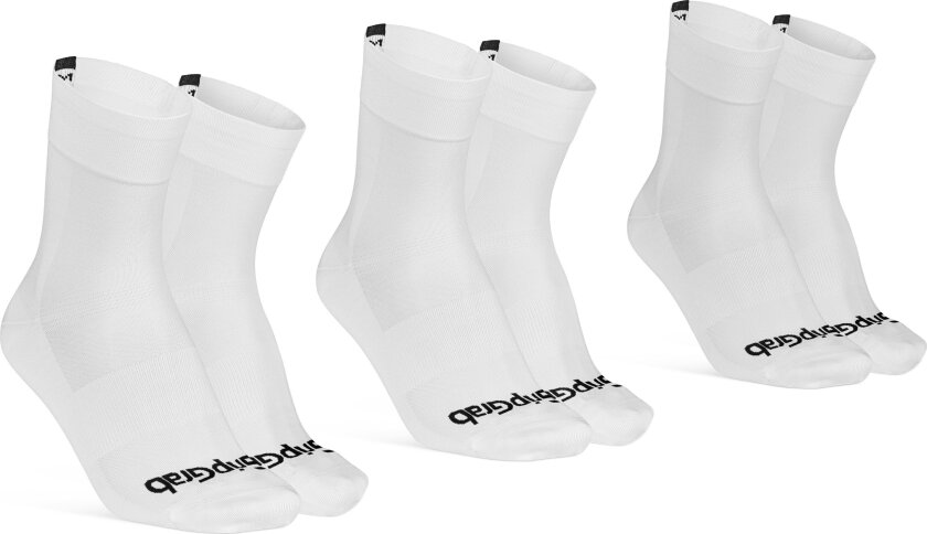 Gripgrab Lightweight SL Summer Socks 3-Pack White S (38-41), White