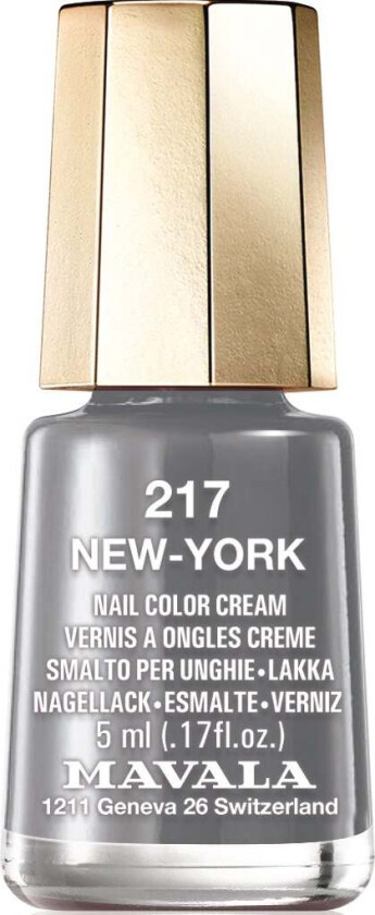 Mavala Nail Color Cream, 217 New-York, 5 ml Mavala Svart & Grå
