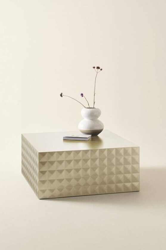 HAGA sofabord 80x80 cm Hvit