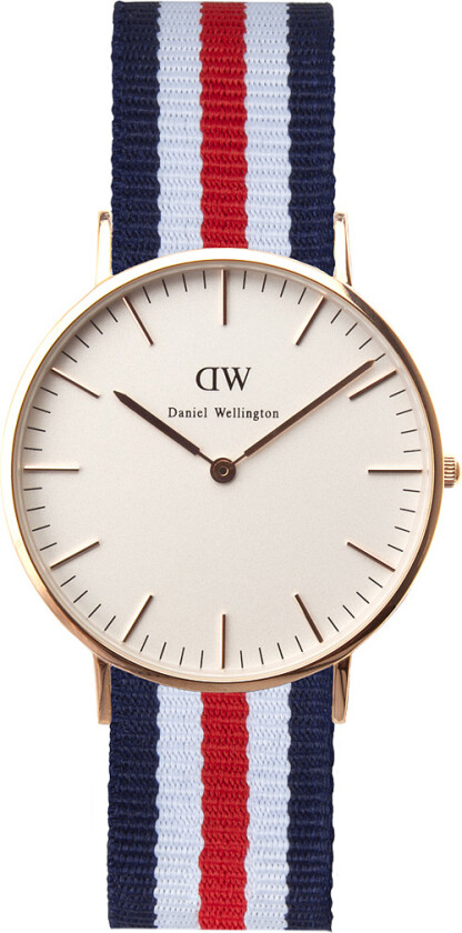 Canterbury Rose Lady 0502DW - Kvarts - Rosegull - Dameklokker - Stoff - Mineral