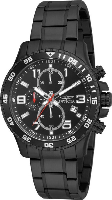 Speciality Chronograph 16933 - Kvarts - Gunmetal Sort - Herreklokker - Rustfritt stål - ledd m/pin - Mineral