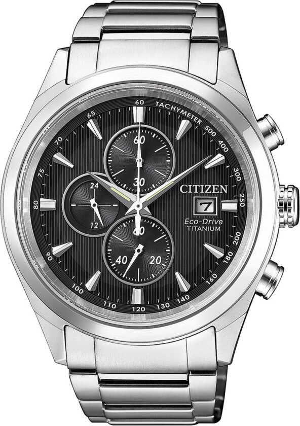 Eco-Drive Super Titanium CA0650-82F - Kvarts - Sølv Titanium - Herreklokker - Titanium - Safir