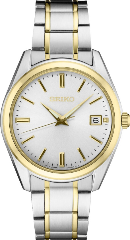 New Link Sapphire Mens SUR312P1 - Kvarts - Sølv - Herreklokker - Rustfritt stål - ledd m/pin - Safir