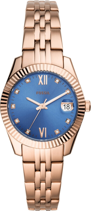 Scarlette ES4901 - Kvarts - Rosegull - Dameklokker - Rustfritt stål - ledd m/pin - Mineral