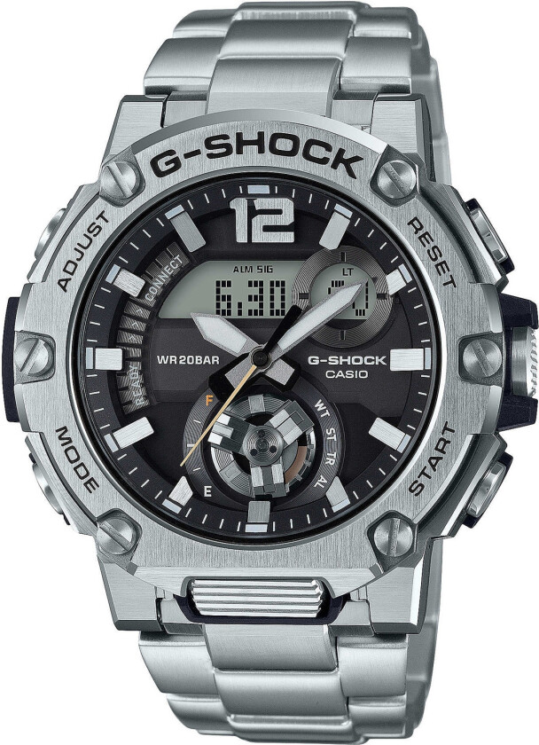 Tøffeste designet noensinne skapt - Casio G-Shock GST-B300SD-1AER - Anadigi - Grå - Herreklokker - Rustfritt stål - ledd m/pin - Mineral