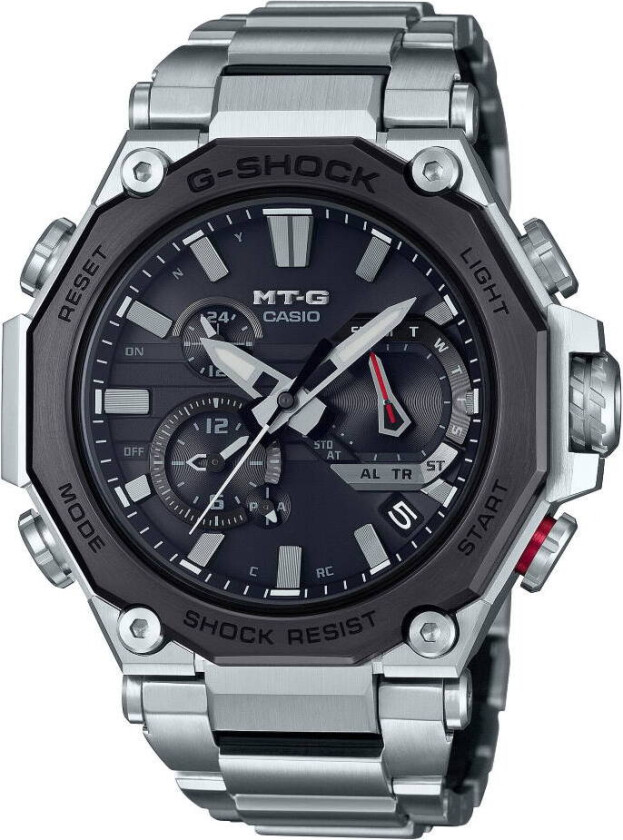 G-Shock MTG-B2000D-1AER - Kvarts - Sølv - Herreklokker - Rustfritt stål - ledd m/pin - Safir