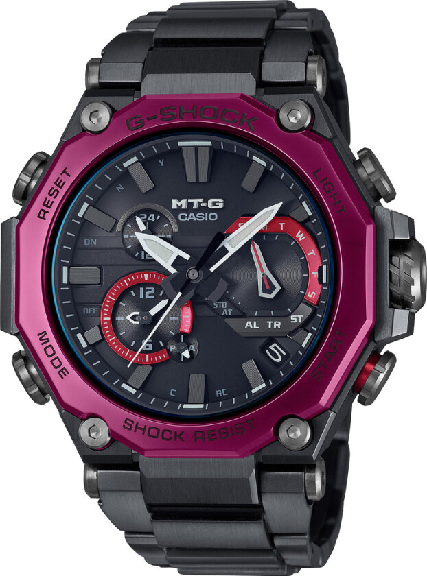 G-Shock MTG-B2000BD-1A4ER - Kvarts - Sølv - Herreklokker - Rustfritt stål - ledd m/pin - Safir