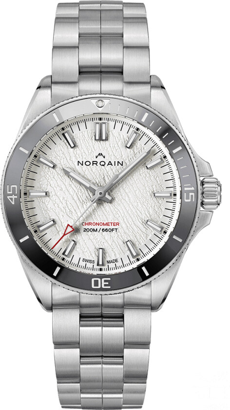 Adventure Neverest 40mm NN1001SC3CA/GL101/150SS - Automatisk - Sølv - Herreklokker - Rustfritt stål - ledd m/pin - Safir