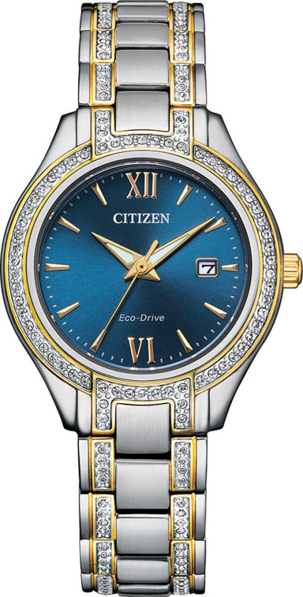 Crystal Ladies FE1234-50L - Kvarts - Sølv - Dameklokker - Rustfritt stål - ledd m/pin - Mineral