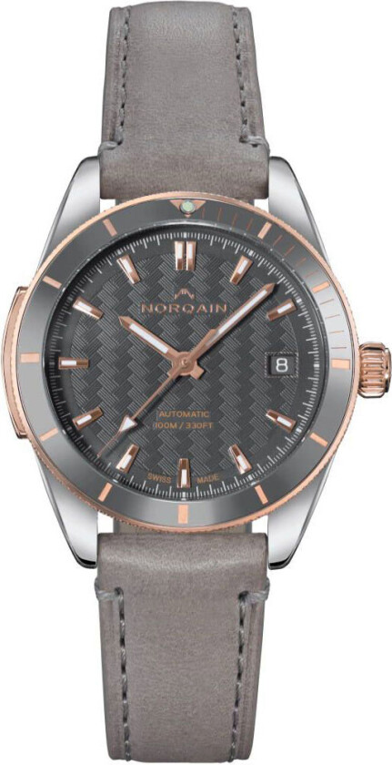 Adventure Sport 37mm N1800CG83A/G18G/18CM.16S - Automatisk - Sølv - Dameklokker - Skinn - Safir
