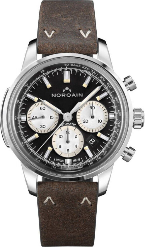 Freedom 60 Chrono 43mm N2200S22C/B221/20EO.18S - Automatisk - Sølv - Herreklokker - Skinn - Safir