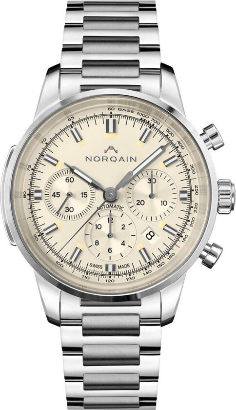 Freedom 60 Chrono 43mm N2200S22C/C221/201S - Automatisk - Sølv - Herreklokker - Rustfritt stål - ledd m/pin - Safir