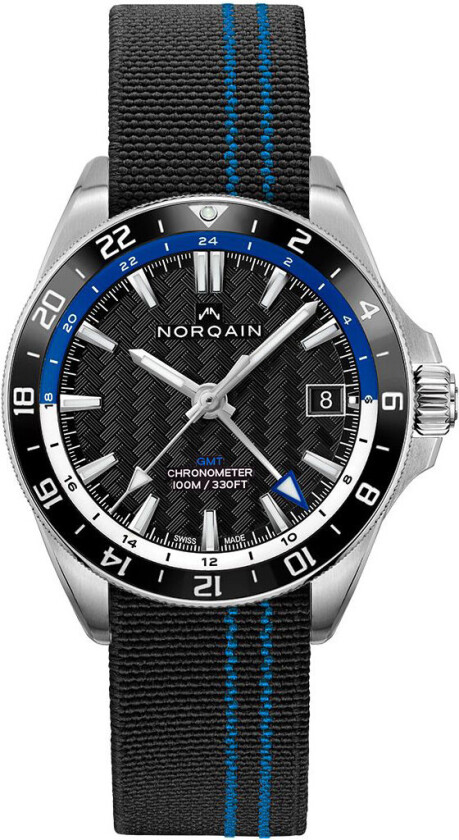 Adventure Neverest GMT 41mm NN1100SC1CG/BA111/15BEF - Automatisk - Sølv - Herreklokker - Stoff - Safir