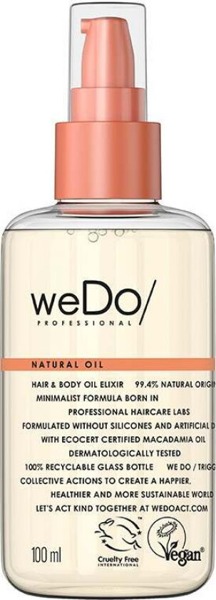 weDo Natural Hair & Body Oil Elixir, 100 ml weDo Hårolje