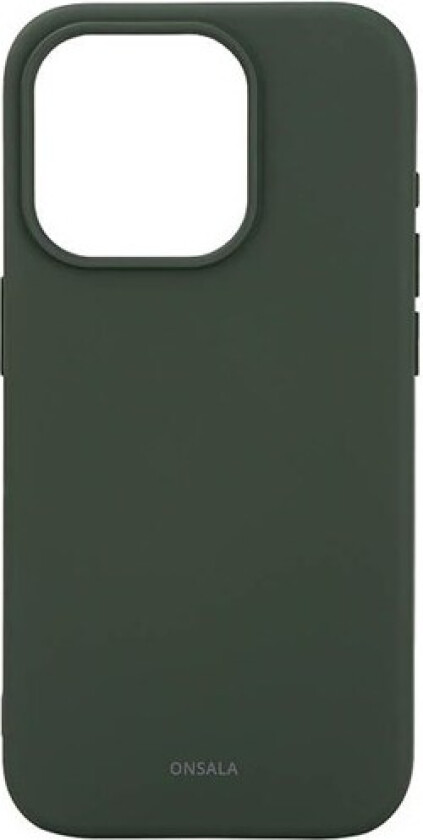 iPhone 15 Pro  Silikon Deksel - MagSafe-kompatibelt - Olive Green