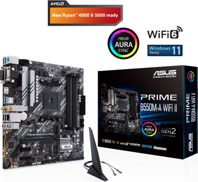 Bilde av Asus Prime B550m-a Wifi Ii Mikro Atx Hovedkort