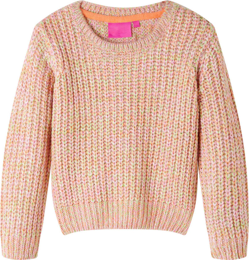 Barnegenser strikket myk rosa 116