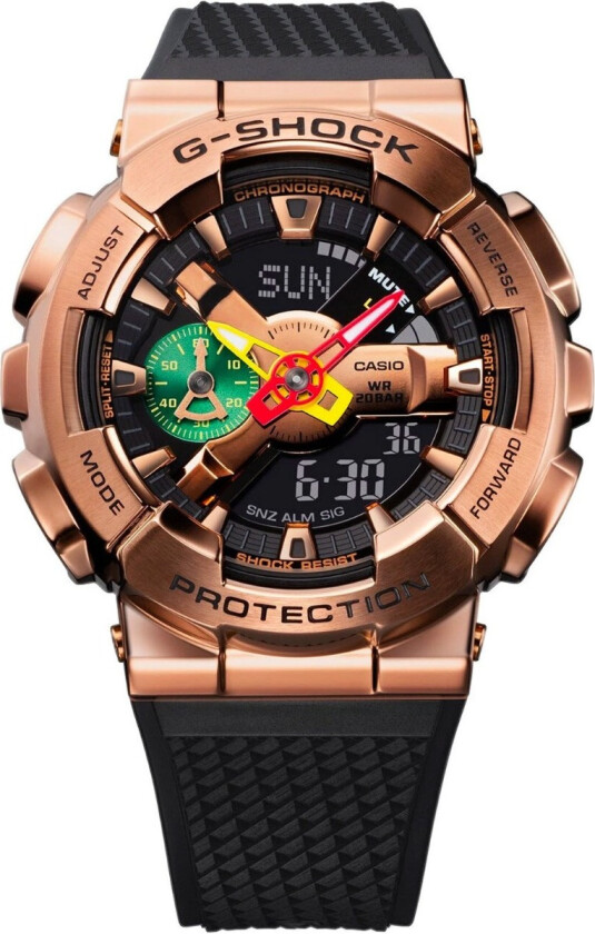 G-Shock Rui Hachimura Limited Edition GM-110RH-1AER - Anadigi - Rosegull - Herreklokker - Resin - Mineral