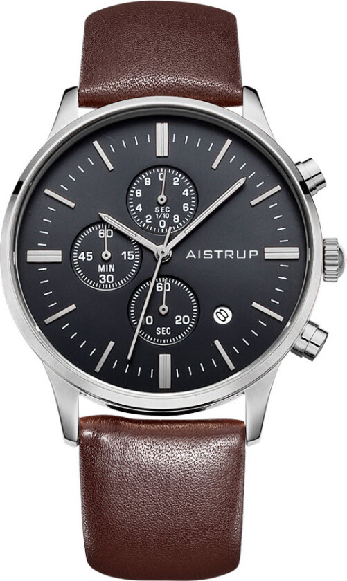 Classic Leather Sapphire Chronograph AIW8103 - Kvarts - Sølv - Herreklokker - Skinn - Safir
