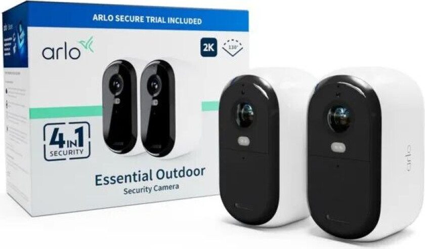 Arlo Essential 2 2K Outdoor Camera 2-pack