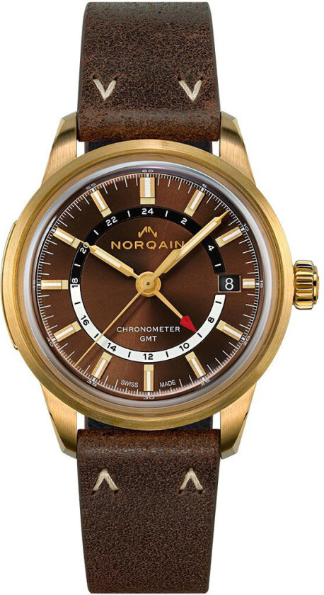 Freedom 60 GMT 40mm Limited Edition NNZ2100ZG/N215/20EO.18Z - Automatisk - Gull - Herreklokker - Skinn - Safir