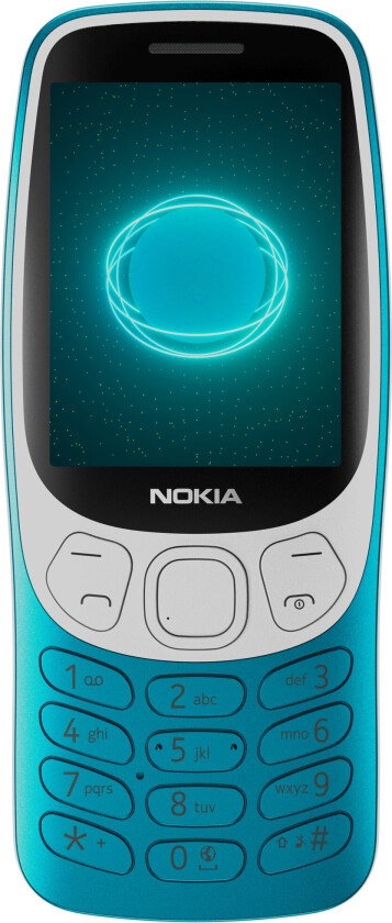 3210 4G klassisk mobiltelefon (blå)