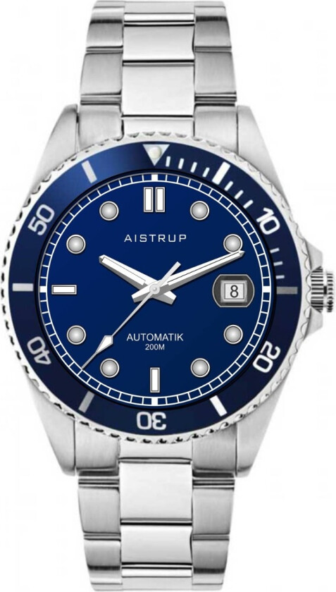 Automatik 200M Diver AIW8301 - Automatisk - Sølv - Herreklokker - Rustfritt stål - ledd m/pin - Safir