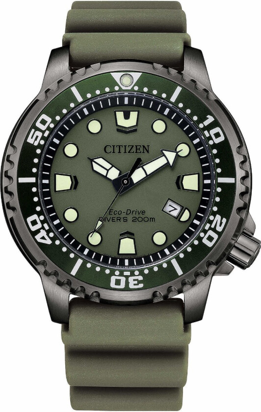 Promaster Eco-Drive BN0157-11X - Kvarts - Gunmetal - Herreklokker - Silikon - Mineral