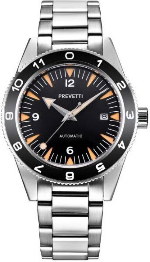 Urbane Automatic PR2001 - Automatisk - Sølv - Herreklokker - Rustfritt stål - ledd m/pin - Safir