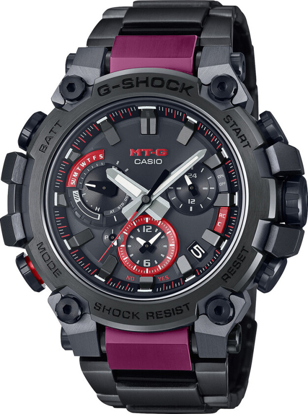 G-Shock MT-G Dual Core Guard Watch MTG-B3000BD-1AER - Kvarts - Sort - Herreklokker - Rustfritt stål - ledd m/pin - Safir