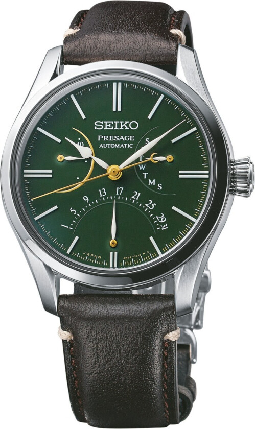 Presage Kanazawa Urush Limited Edition (2000 pieces worldwide) SPB295J1 - Automatisk - Sølv - Herreklokker - Skinn - Safir