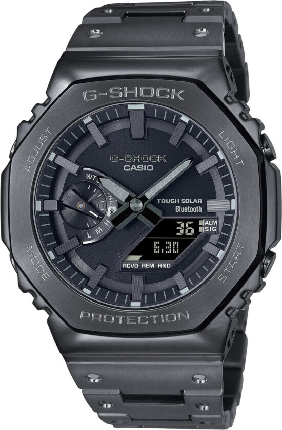G-Shock CasiOak Full Metal GM-B2100BD-1AER - Anadigi - Sort - Herreklokker - Rustfritt stål - ledd m/pin - Mineral