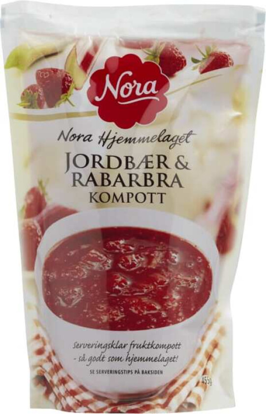 Jordbær&Rabarbra Kompott 455g