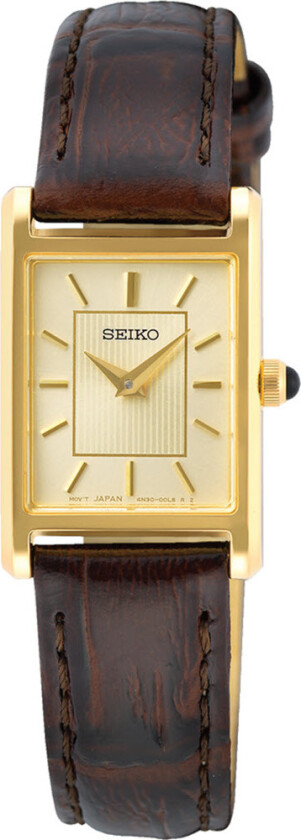 Classic SWR066P1 - Kvarts - Gull - Dameklokker - Skinn - Mineral