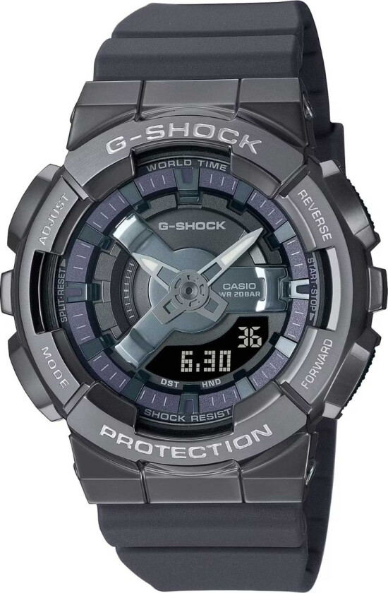 G-Shock G-Steel GM-S110B-8AER - Anadigi - Grå - Herreklokker - Resin - Mineral