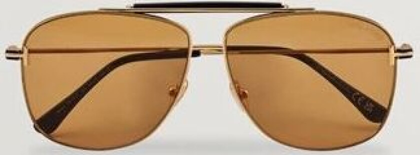 Tom Ford Jaden FT1017 Metal Sunglasses Gold/Brown