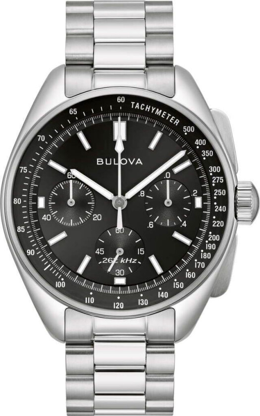 Lunar Pilot 96K111 - Kvarts - Sølv - Herreklokker - Rustfritt stål - ledd m/pin - Safir