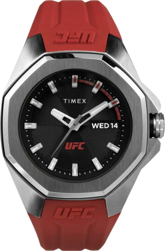 UFC Pro TW2V57500 - Kvarts - Sølv - Herreklokker - Gummi - Mineral