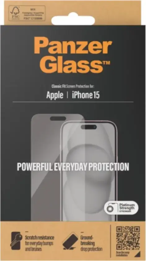 Panzerglass Classic Fit Iphone 15