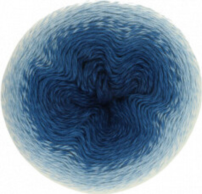 Whirl Garn Print 553 Indigo Plane