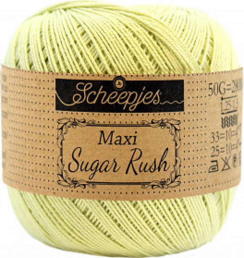 Maxi Sugar Rush Garn Unicolor 392 Lime Juice